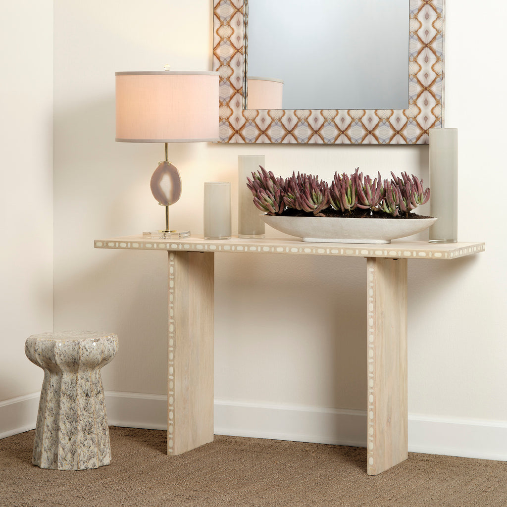 Oyster Side Table - Cream
