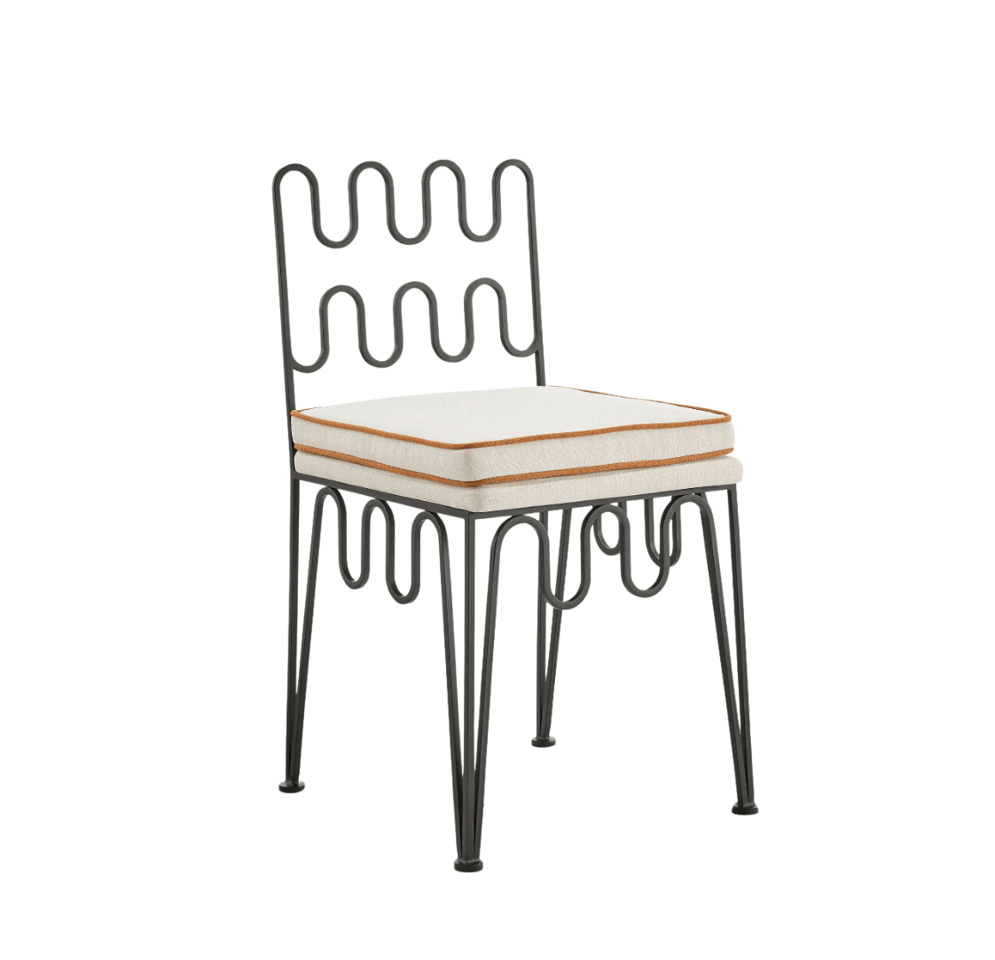 Wabi Sabi Wave Sculptural Metal Chair | HOME by BE.