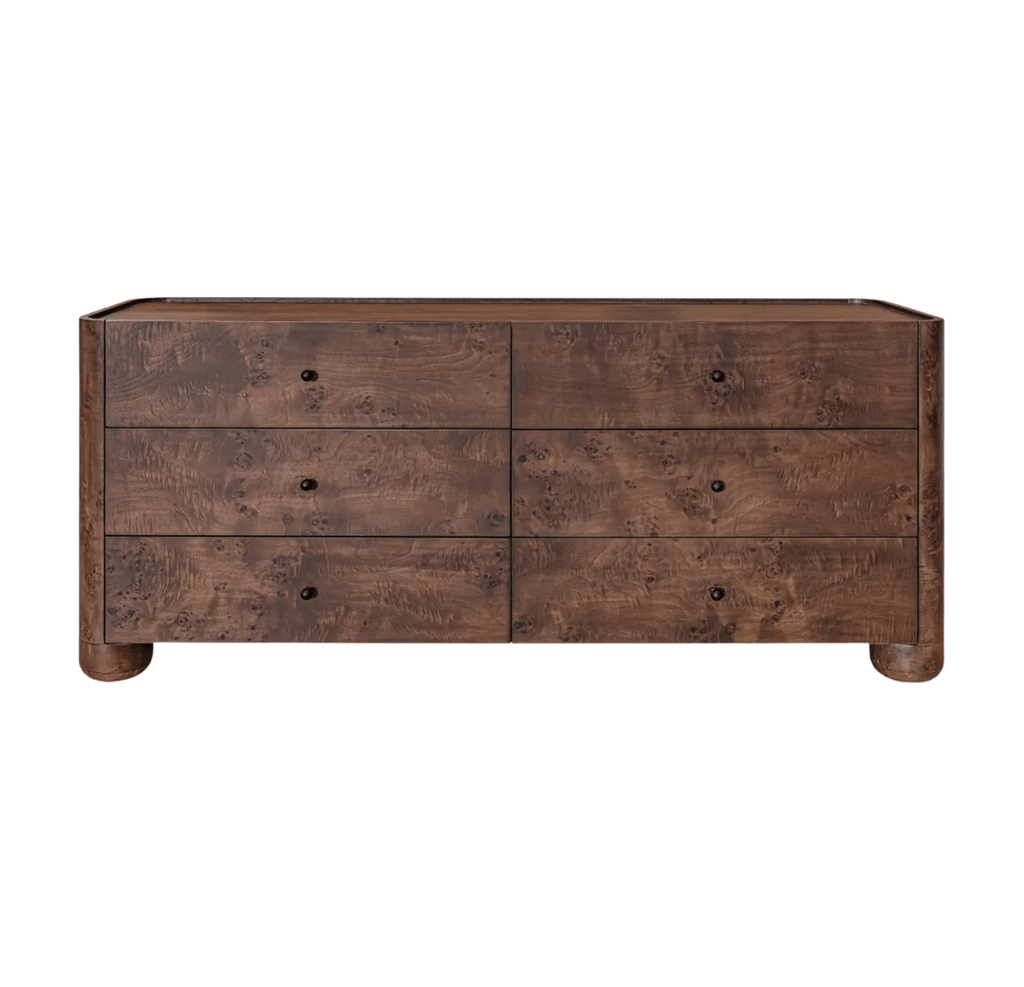 Moe's Home Collection York 6 Drawer Dresser Dark Brown