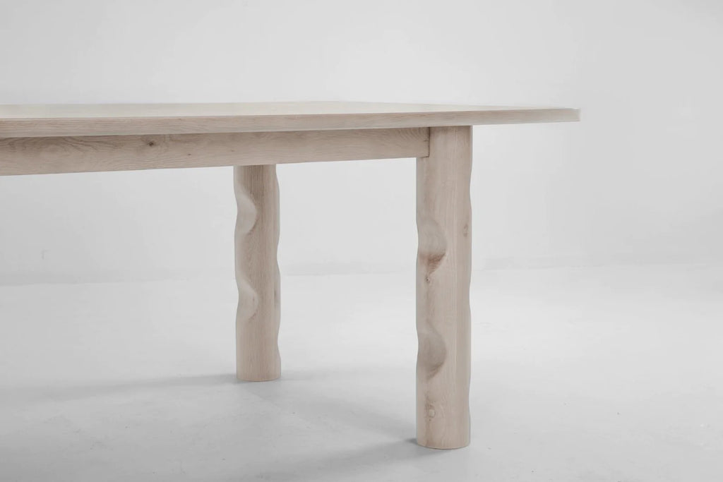 Wave 98" Dining Table - Nude
