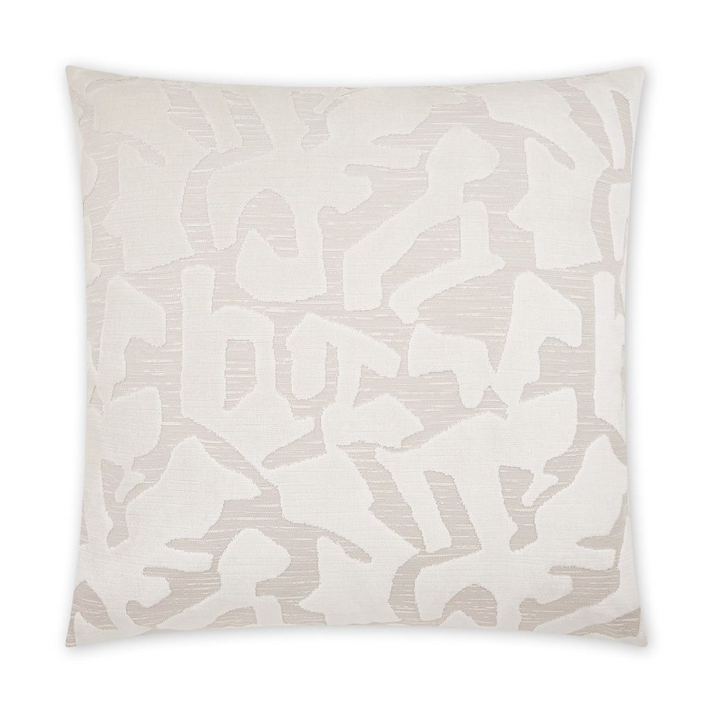 Banksy Pillow in Ivory