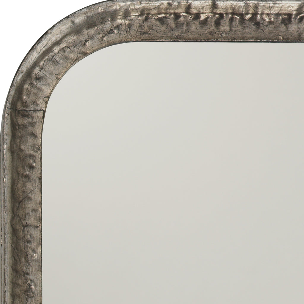 Capital Rectangle Mirror, Silver Leaf